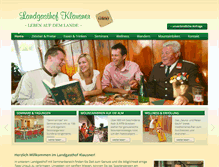 Tablet Screenshot of landgasthof-klausner.at
